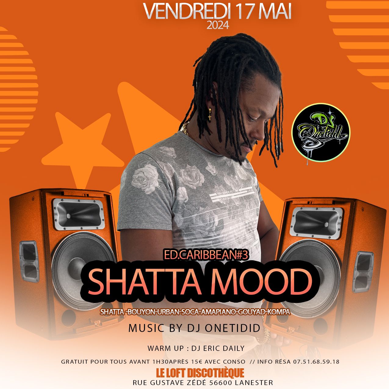 Flyer événement Onetidd